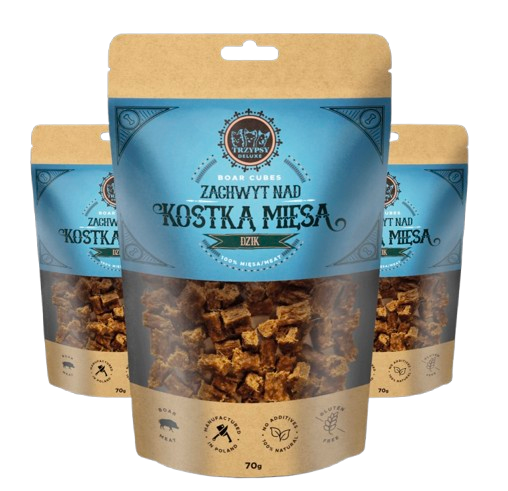 Trzypsy Zachwyt nad kostką mięsa – dzik (70g)
