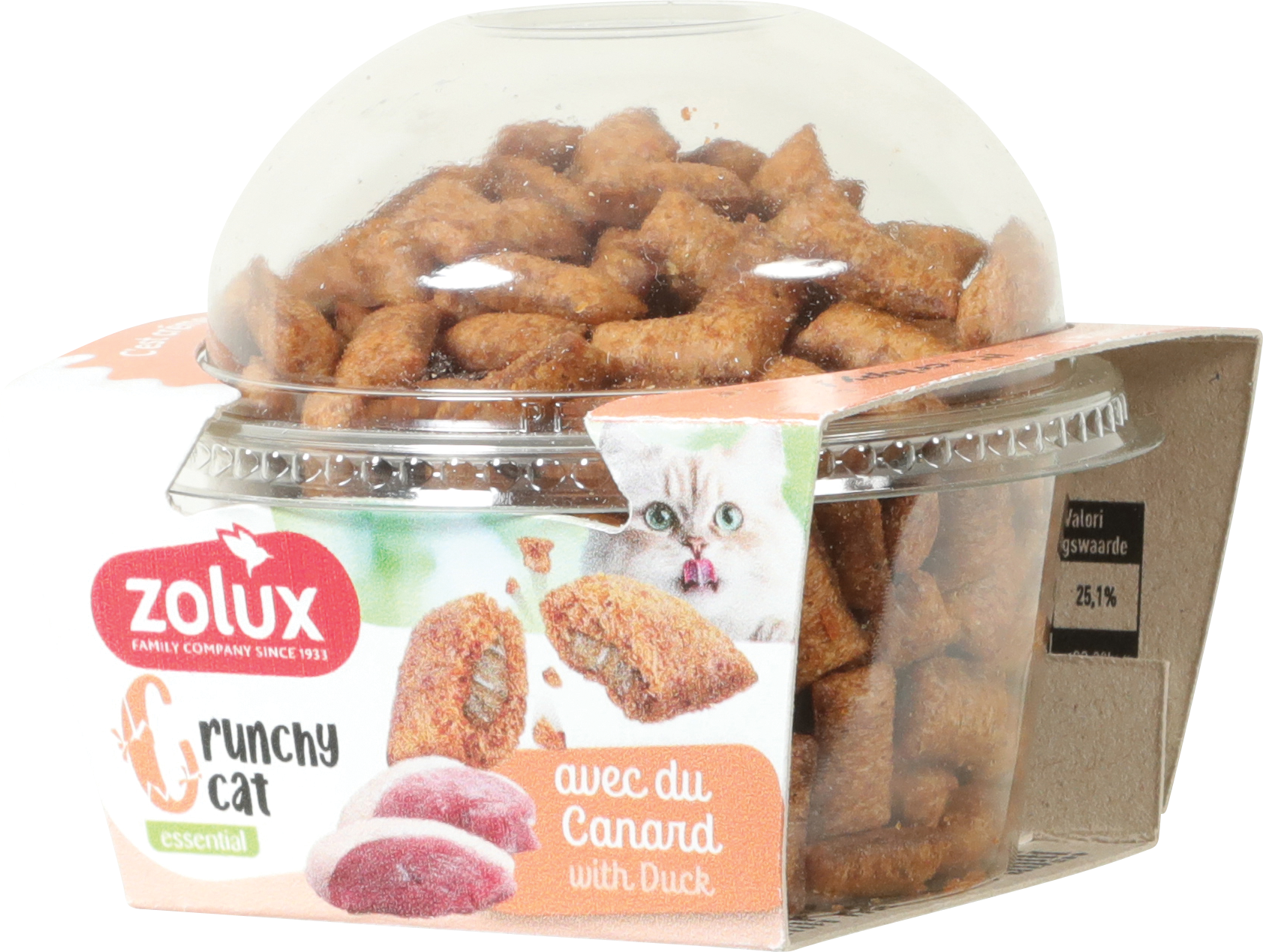 Zolux Crunchy Cat – kaczka (80 g)