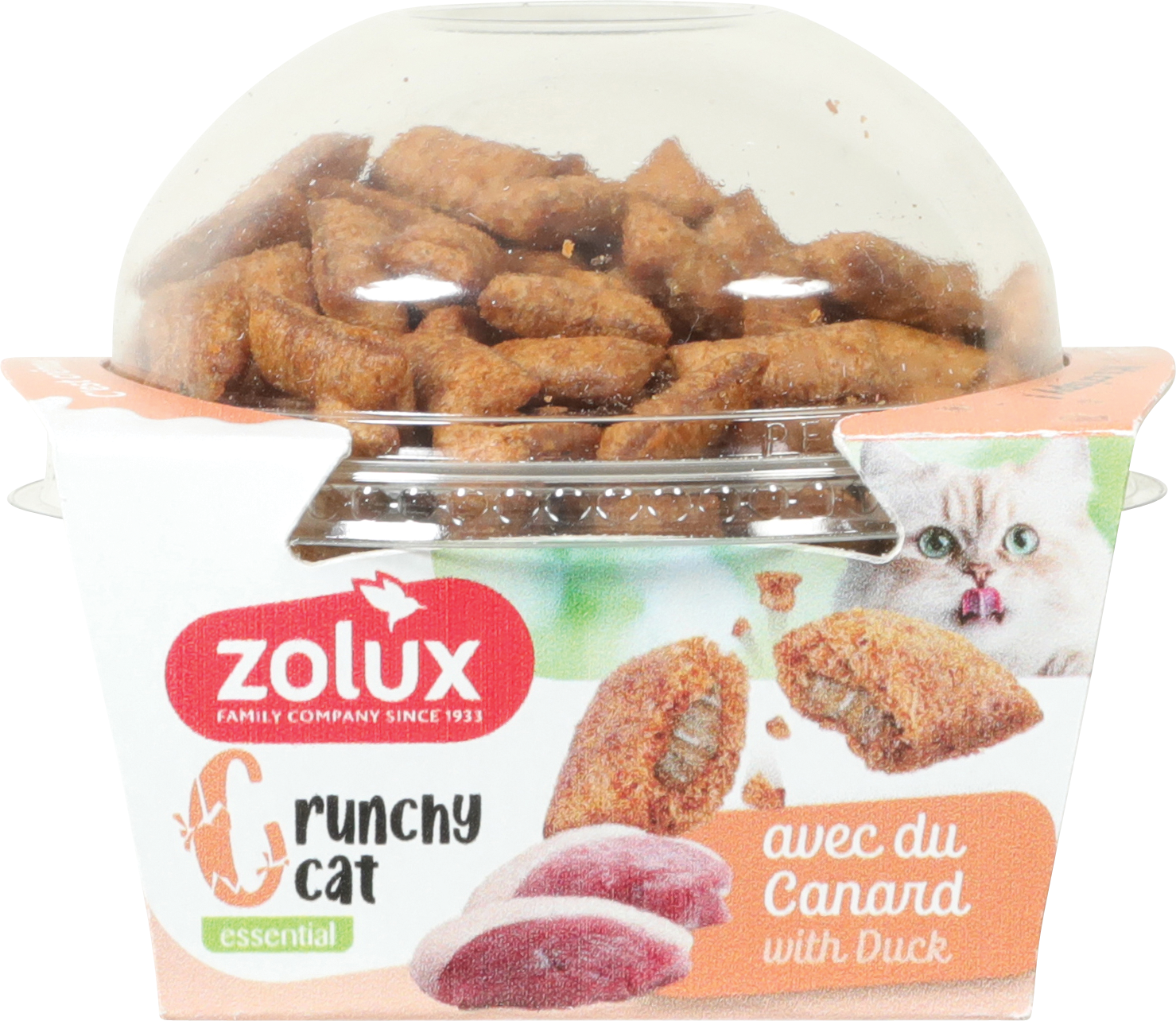 Zolux Crunchy Cat – kaczka (80 g)