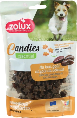 Zolux miekkie przysmaki treningowe candies gwiazdki z wątróbką (150g)