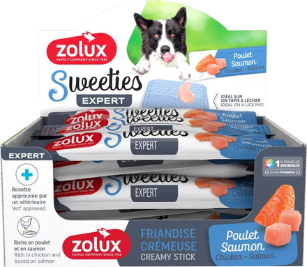 Zolux przysmak kremowy dla psa sweeties kurczak, łosoś (14 g)