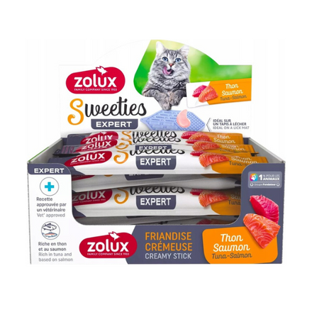 Zolux Sweeties Tuńczyk – Łosoś (14g) Kremowy przysmak dla kotów