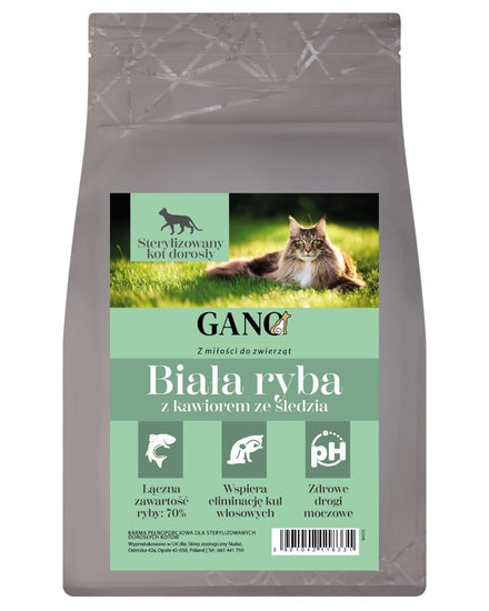 GANO Connoisseur Biała ryba z kawiorem ze śledzi (300g, 1,5kg, 5kg)