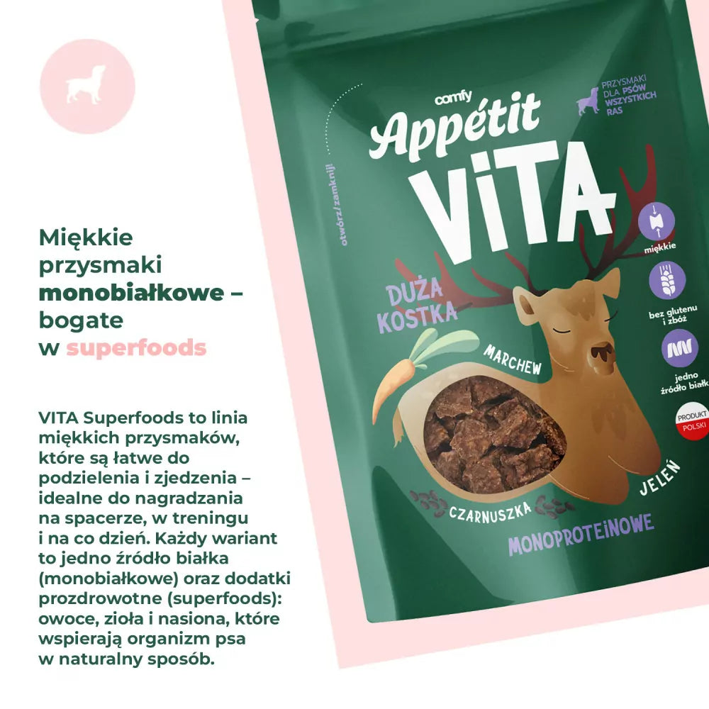 COMFY APPETIT VITA KOSTKA DUŻA JELEŃ (80G)