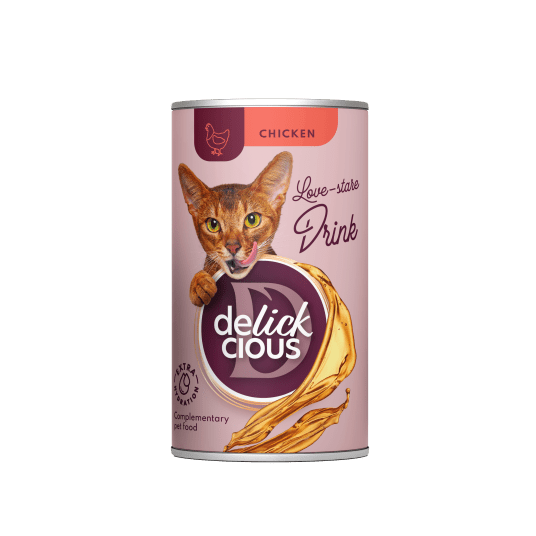 Delickcious Uzupełniająca karma dla kotów – Napój z kurczakiem (140g/12)