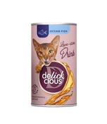 Delickcious Uzupełniająca karma dla kotów – Napój z rybami oceanicznymi (140g/12)