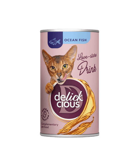Delickcious Uzupełniająca karma dla kotów – Napój z rybami oceanicznymi (140g/12)