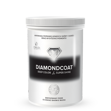 Pokusa DiamondCoat – na ciemną sierść dla psa (100g)