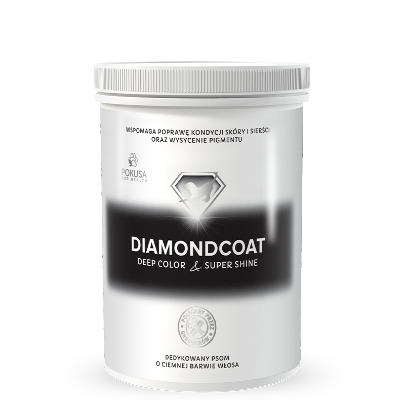 Pokusa DiamondCoat – na ciemną sierść dla psa (100g)