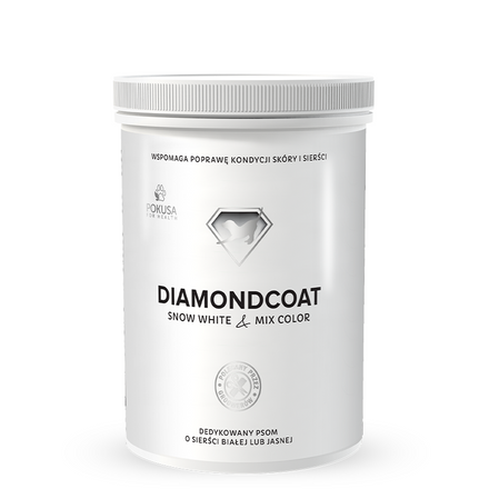 Pokusa DiamondCoat – na białą sierść dla psa (100 g)