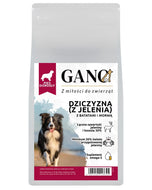 GANO Grainfree Dziczyzna (z jelenia) z batatami i morwą (Wszystkie rasy) – (2kg, 12kg)