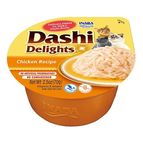 Inaba Dashi Delights Uzupełniająca karma dla kotów kurczak (70g)