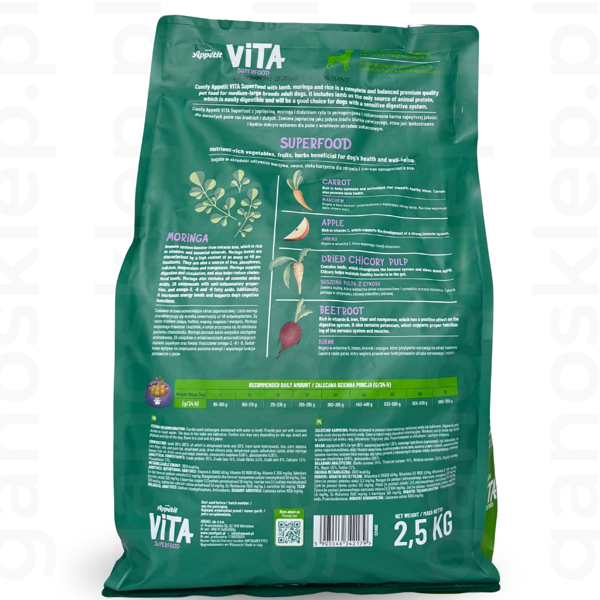 Comfy Appetit Vita – Jagnięcina (Średnie i duże rasy)