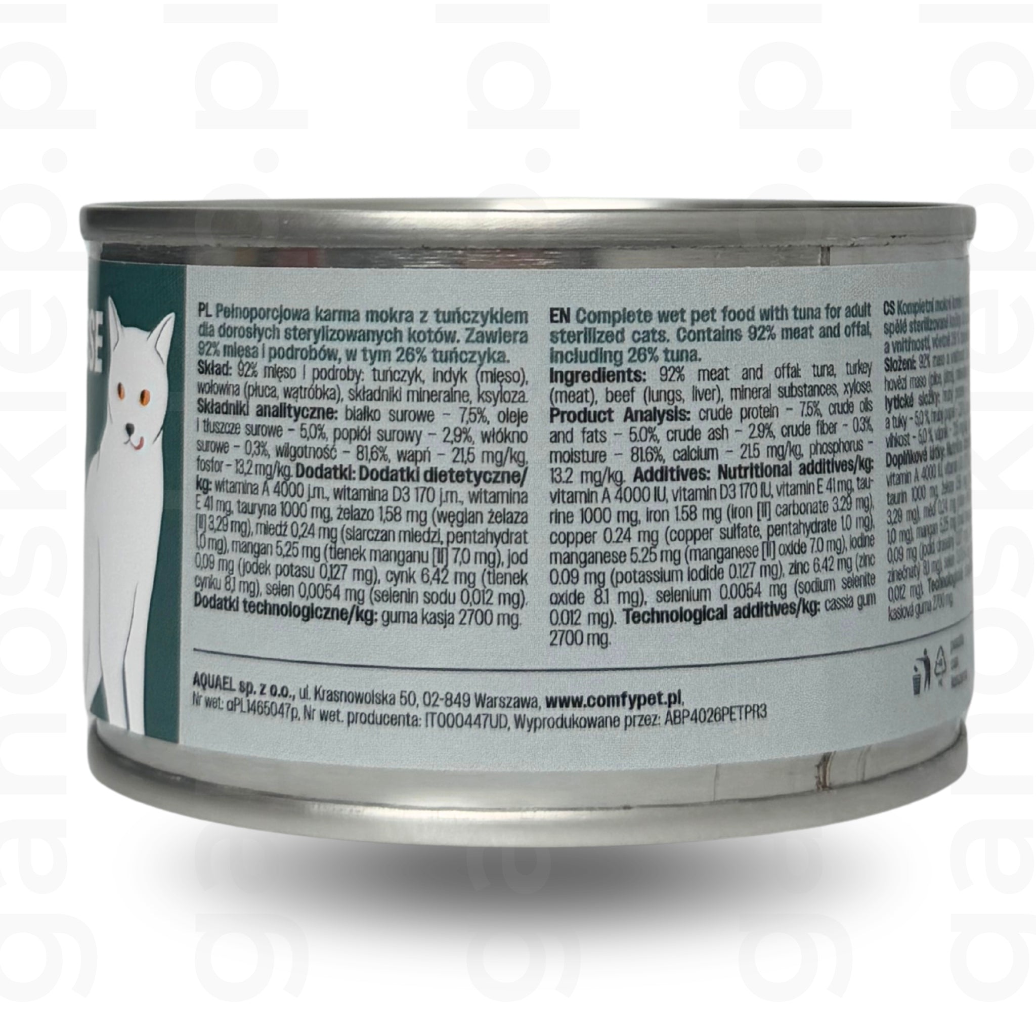 Comfy Appetit Premium Mousse Sterilised tuńczyk (85g, 150g)