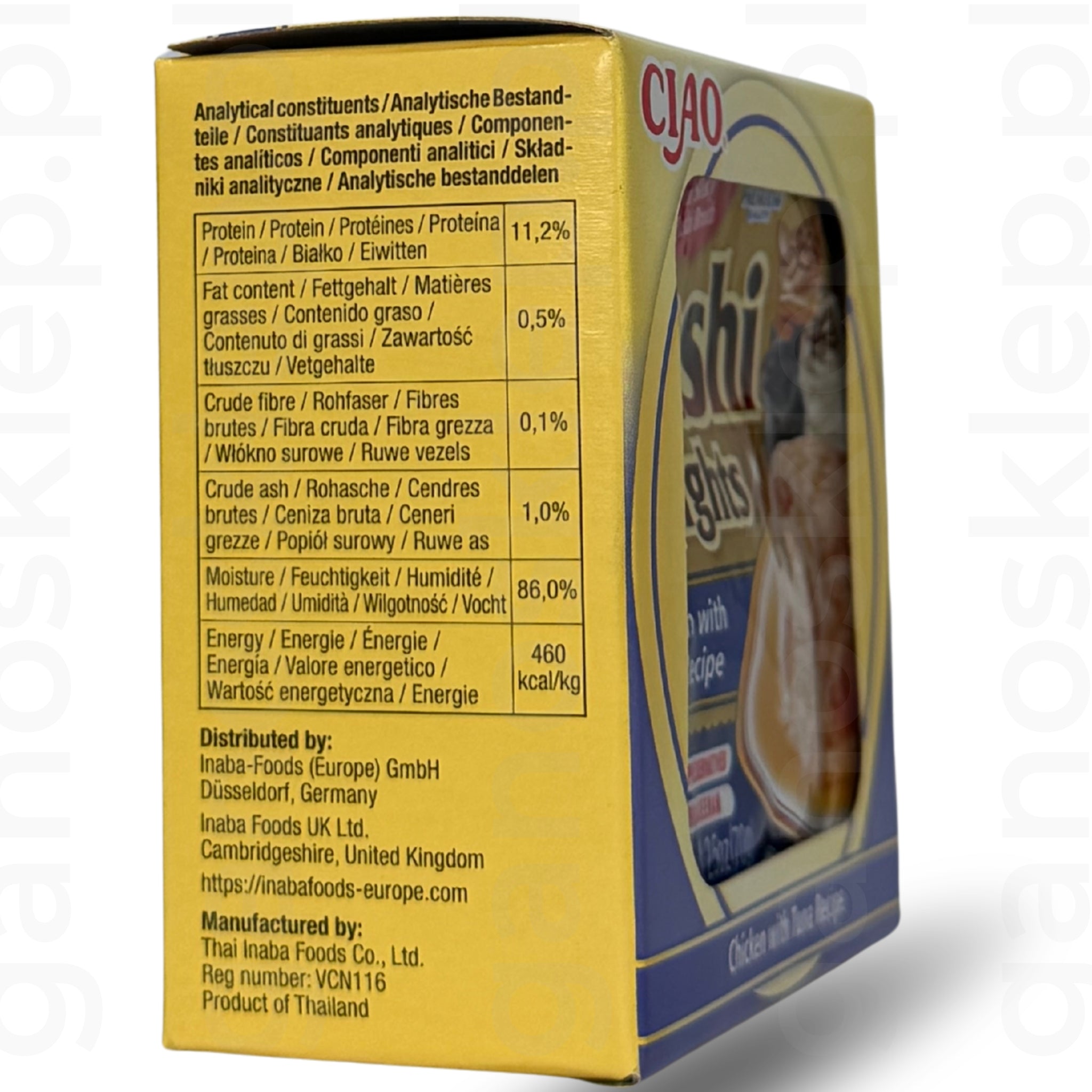 Inaba Dashi Delights Uzupełniająca karma dla kotów kurczak, tuńczyk (70g)