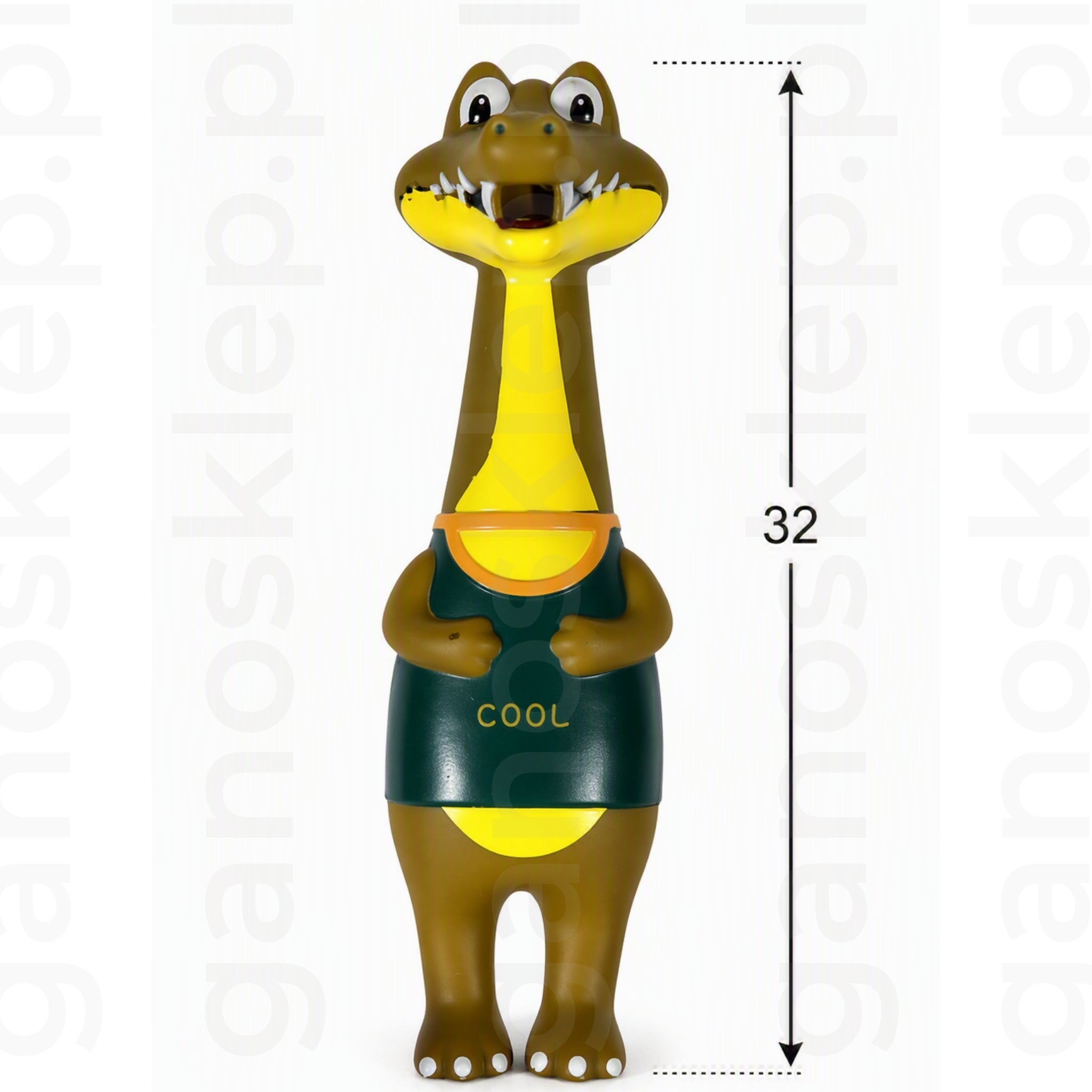 ZOLUX Zabawka dla psa krokodyl winylowa z piszczałką (32cm)