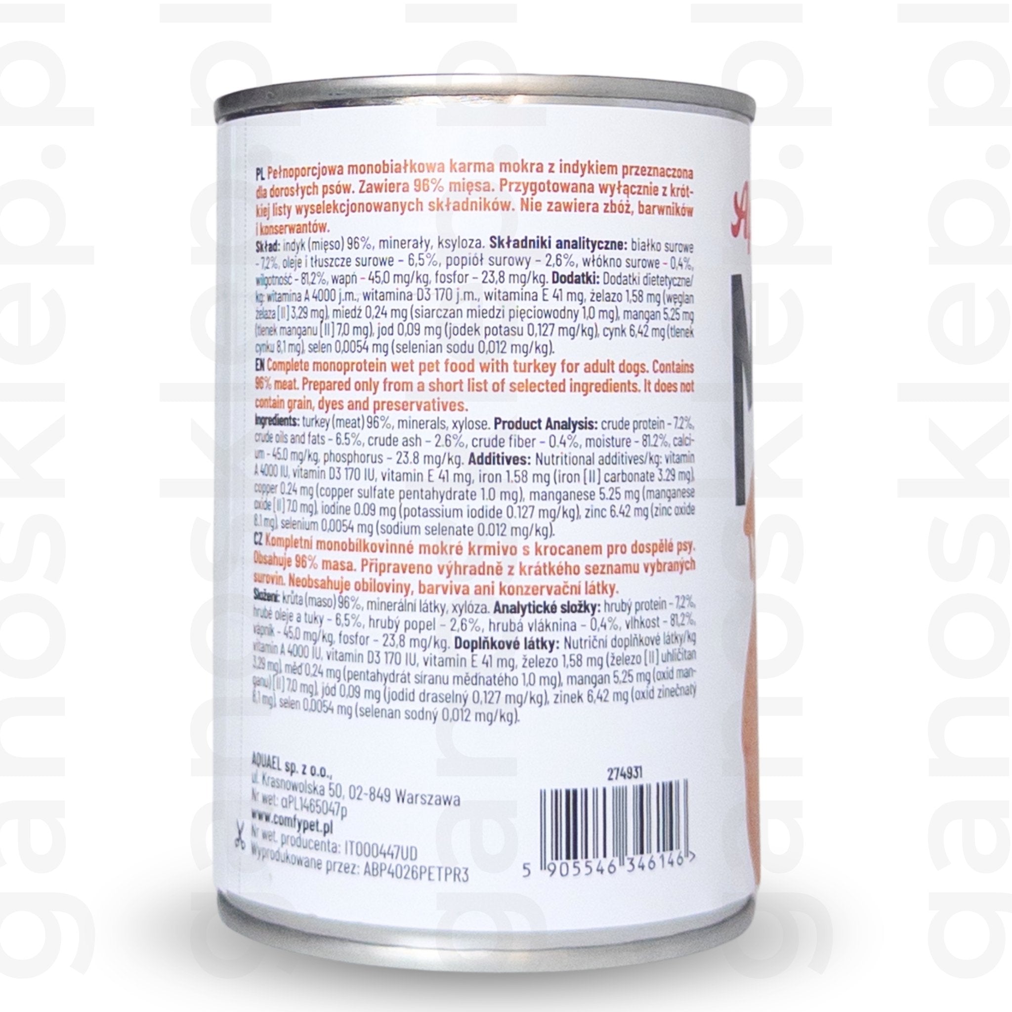Comfy Appetit Mono Indyk (400g)