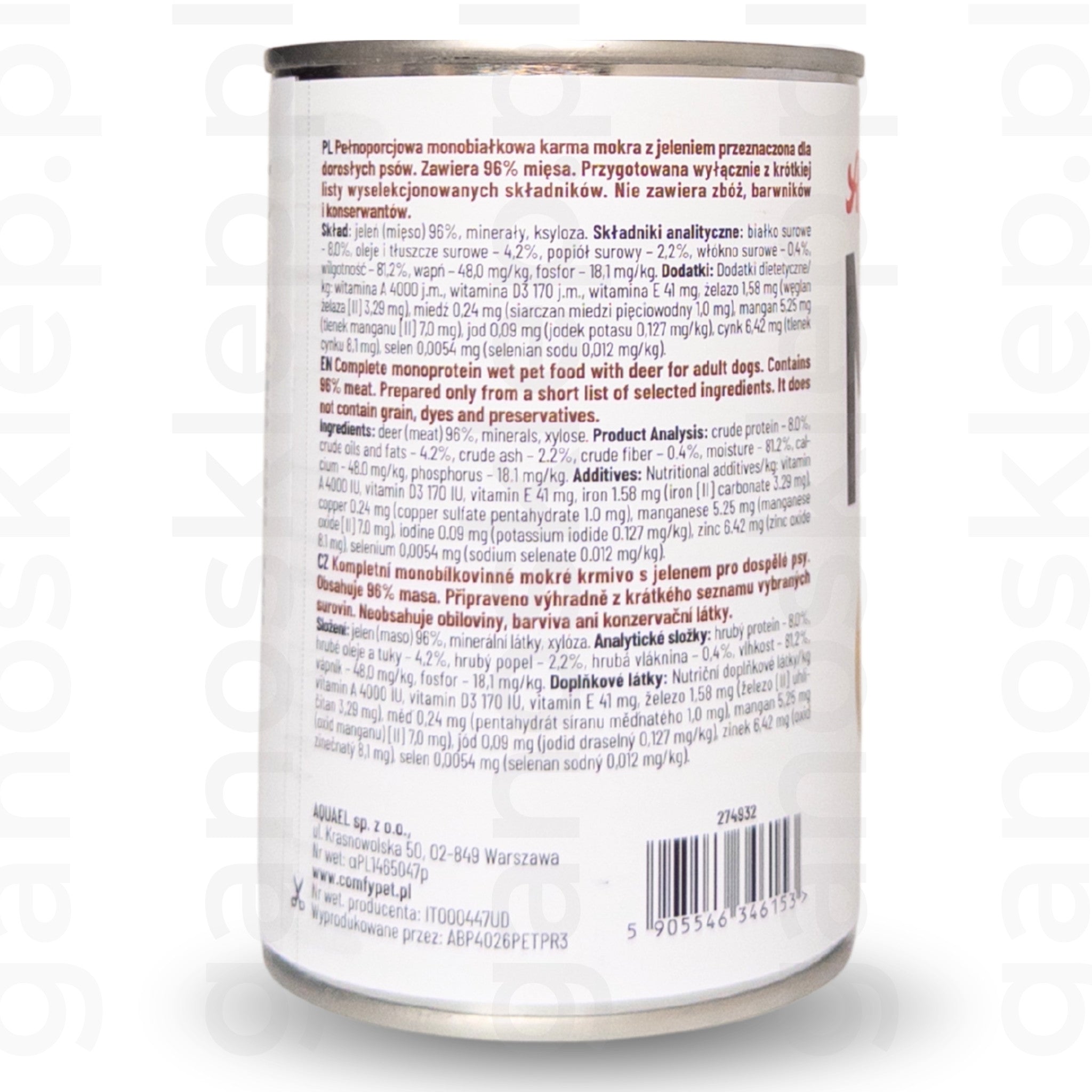 Comfy Appetit Mono Jeleń (400g)