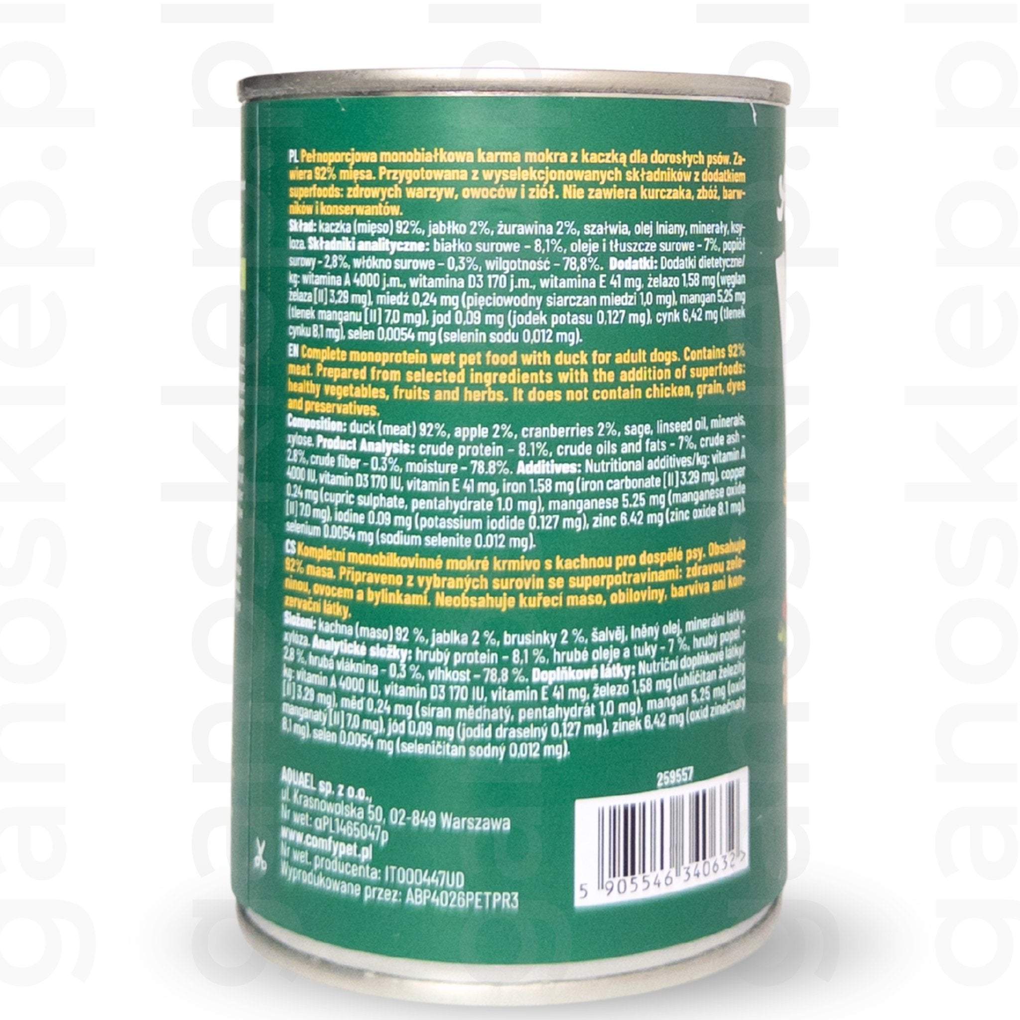 Comfy Appetit Vita Superfood – Kaczka (400g)