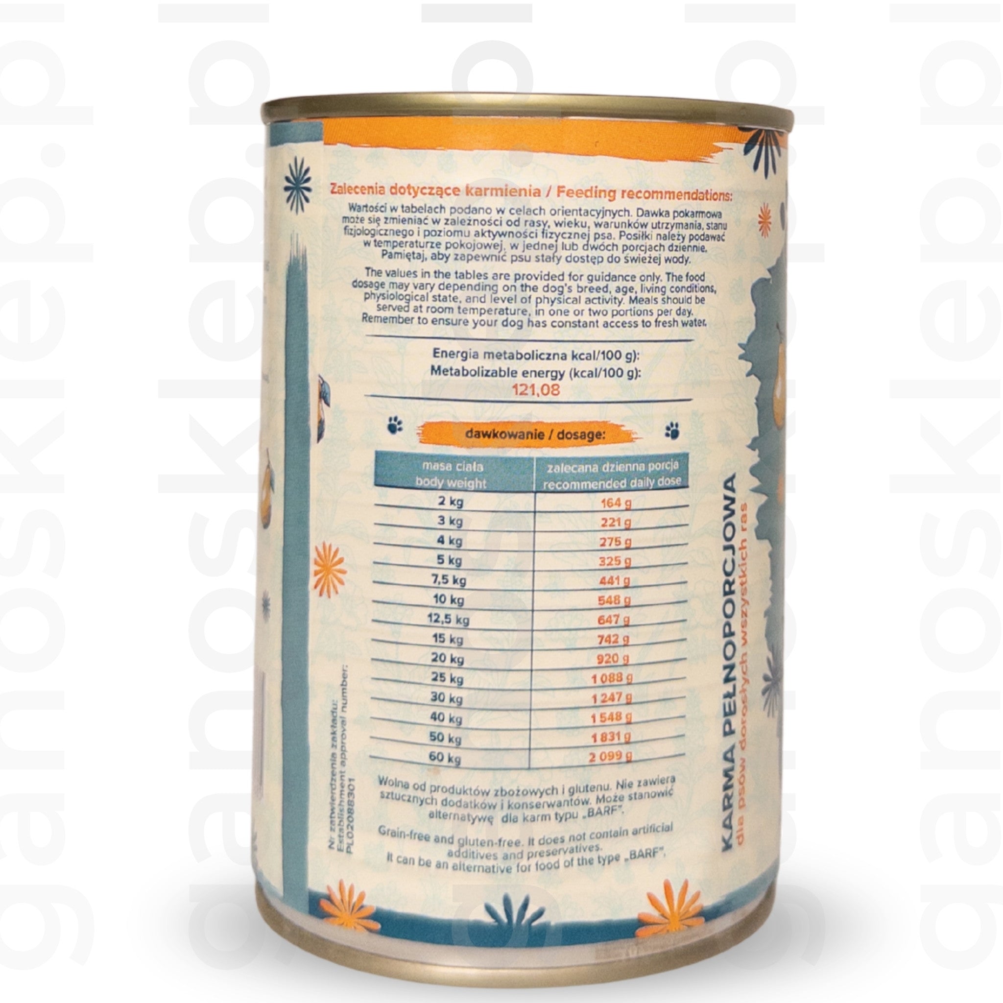 ŁAPSIE Mokra karma jeleń z gruszką (400g)