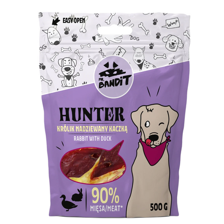 Mr.Bandit HUNTER – Królik nadziewany kaczką (500g)
