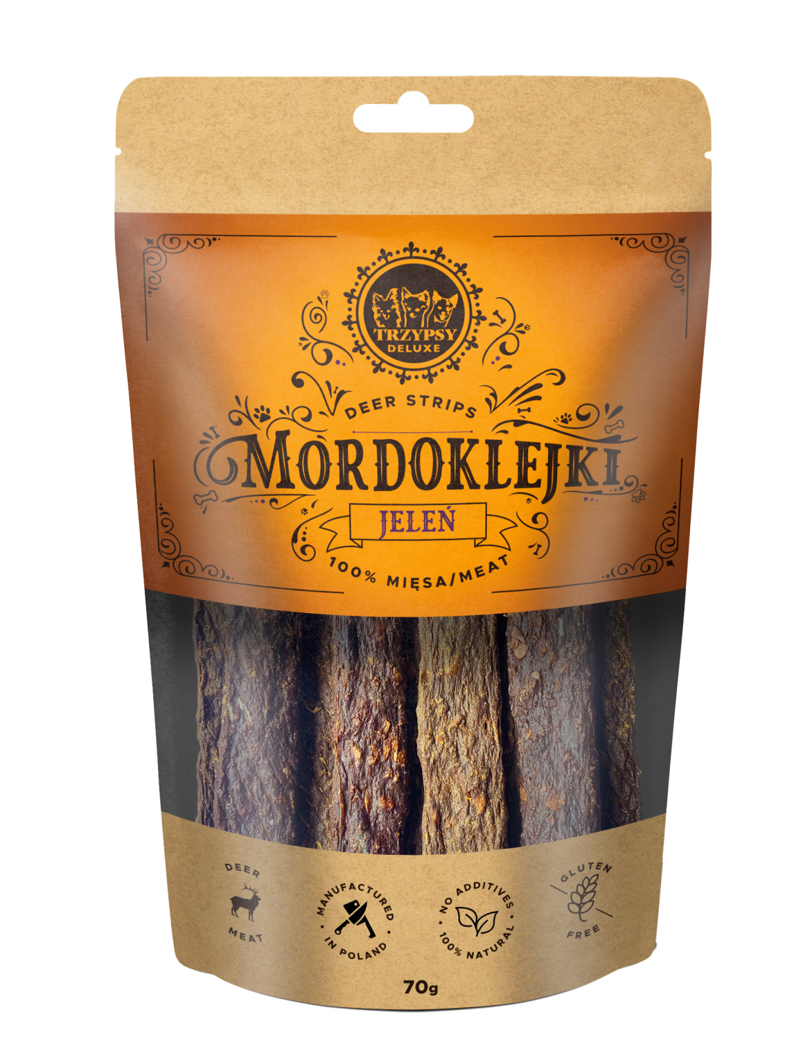 Trzypsy Mordoklejki z jelenia (70g)