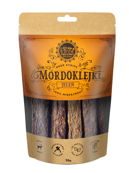 Trzypsy Mordoklejki z jelenia (70g)