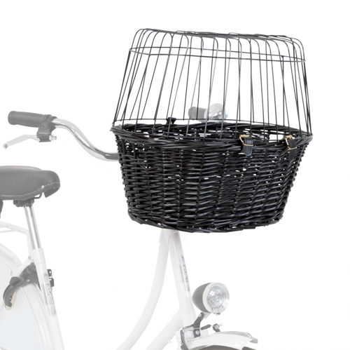 TRIXIE Koszyk rowerowy dla psa z przodu – czarny