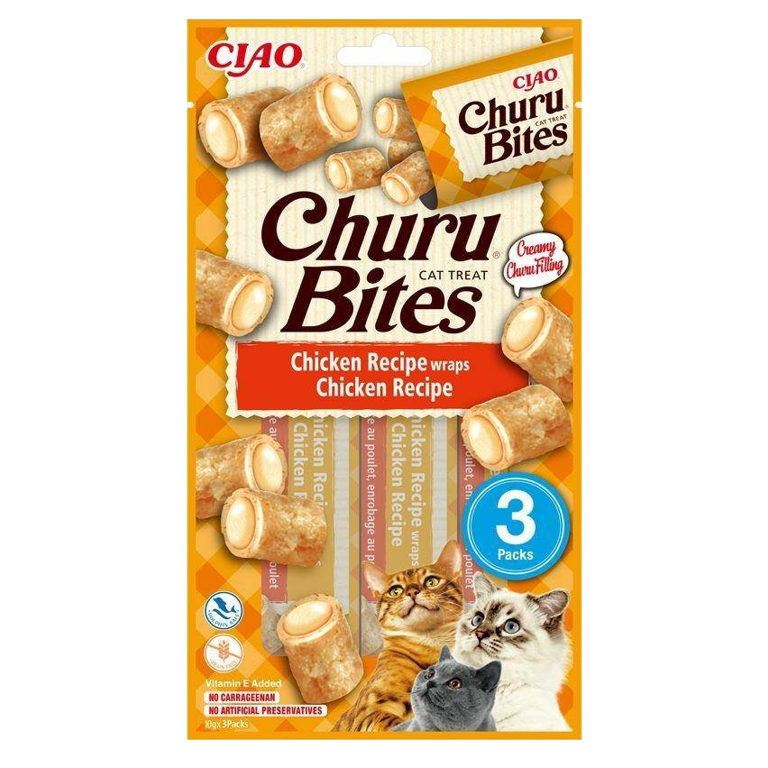 INABA Churu Bites z kurczakiem 30g