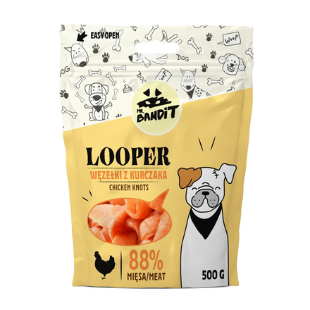 Mr.Bandit LOOPER – Węzełki z kurczaka (500g)