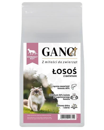 GANO Grainfree Świeżo przygotowany łosoś (7,5kg)