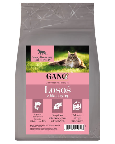 GANO Connoisseur Łosoś z białą rybą (300g, 1,5kg, 5kg)