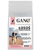 GANO Grainfree Łosoś z plamiakiem, białą rybą, batatami i szparagami (Wszystkie rasy – Szczeniak) – (2kg,12kg)