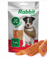 JK ANIMALS Rabbit fillets Meat Snack – mięso królika (80g)