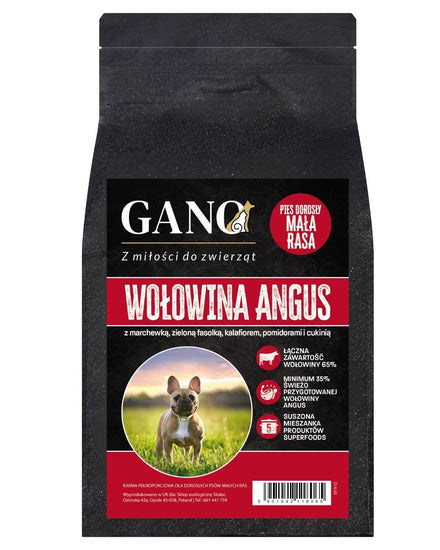 GANO Superfood Wołowina Angus z warzywami (Mała rasa) – (2kg, 12kg)