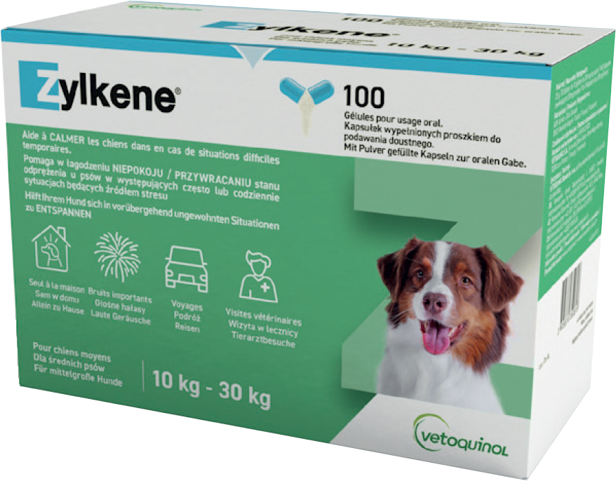 Zylkene środek uspokajający dla psa 225mg 10-30 kg (10 kapsułek)